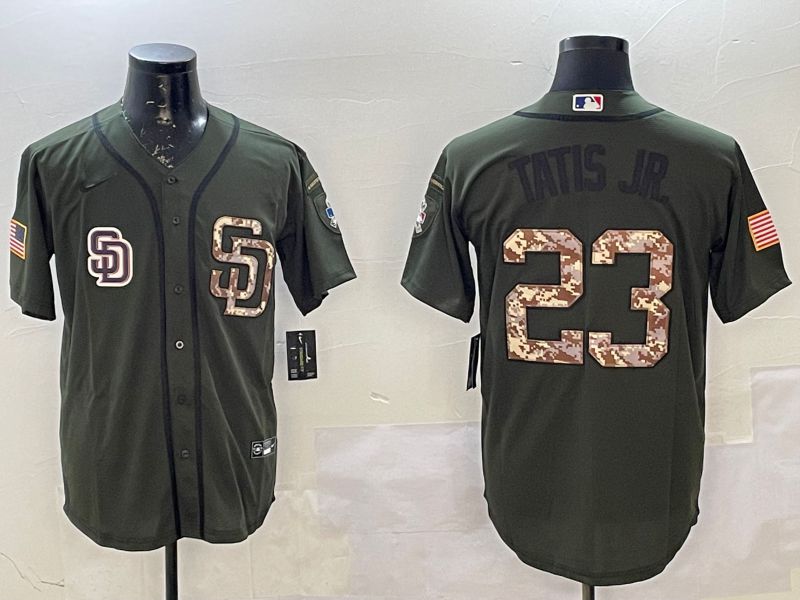 Men San Diego Padres #23 Tatis jr Green Game 2025 Nike MLB Jersey style 4